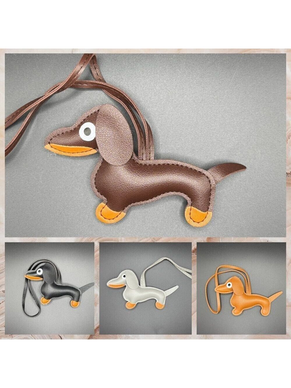 Puffy Large Dachshund Dog Purse and Bag Accessory or Keychain (2025 style)